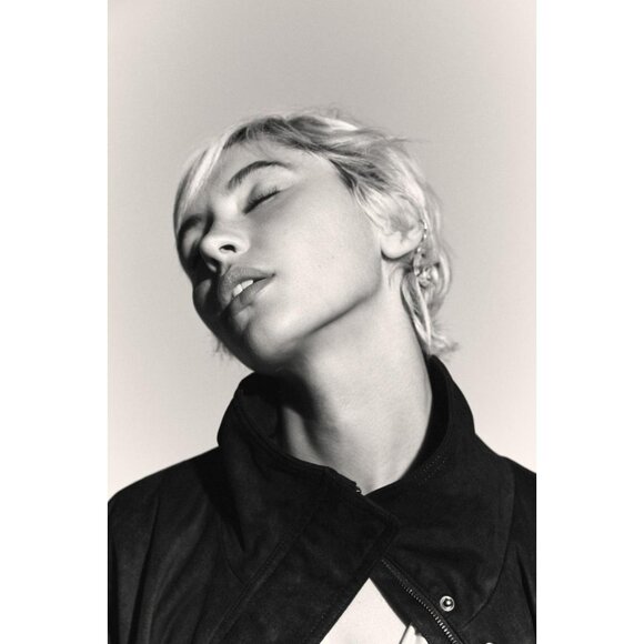 ZARA FAUX SUEDE BOMBER JACKET - Picture 3 of 9